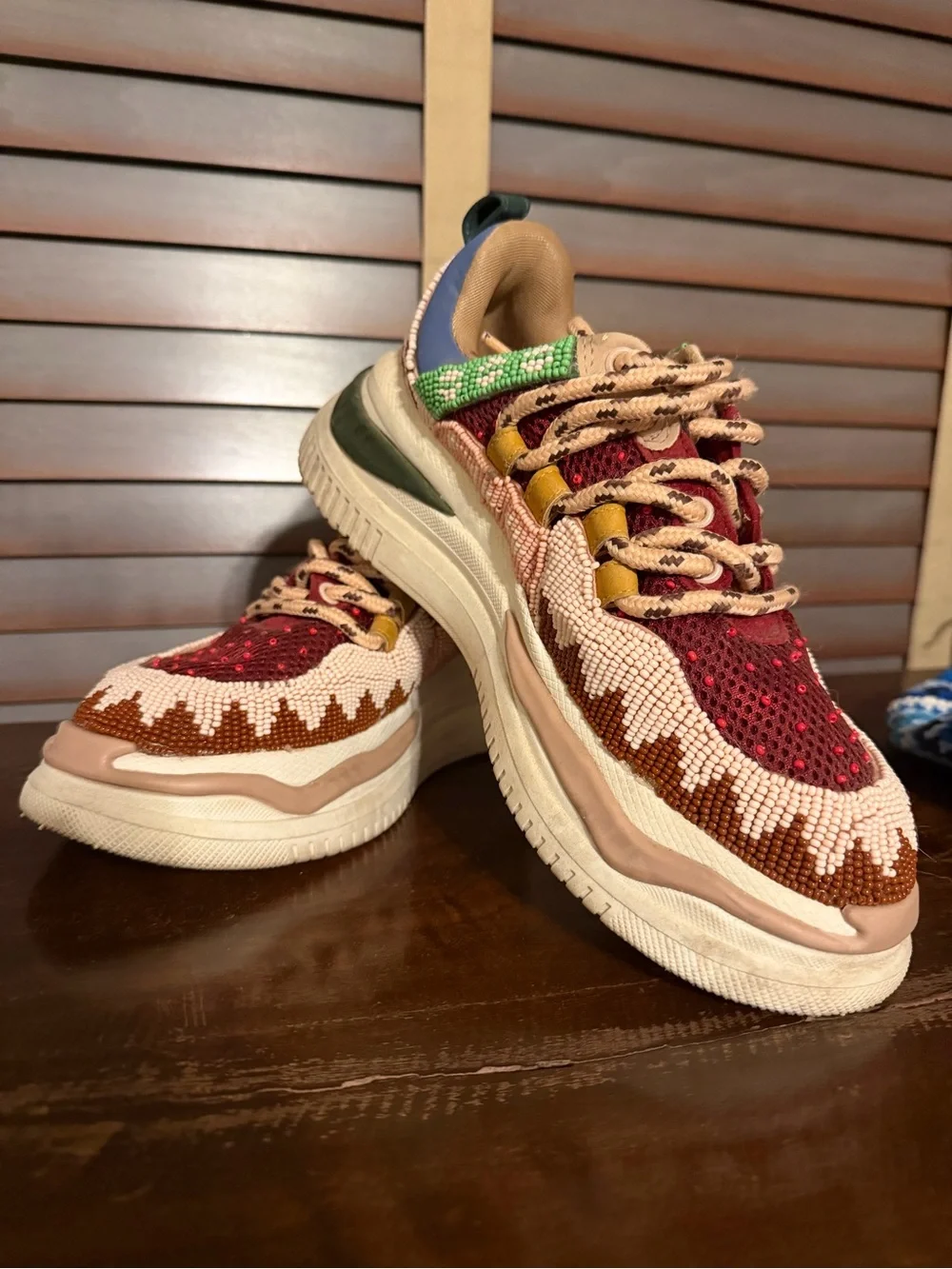 Farm Rio Beaded Chunky Sneakers
